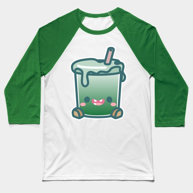 Cuppies - Iced Matcha Latter T-Shirt Baseball T-Shirt by Jaykishh